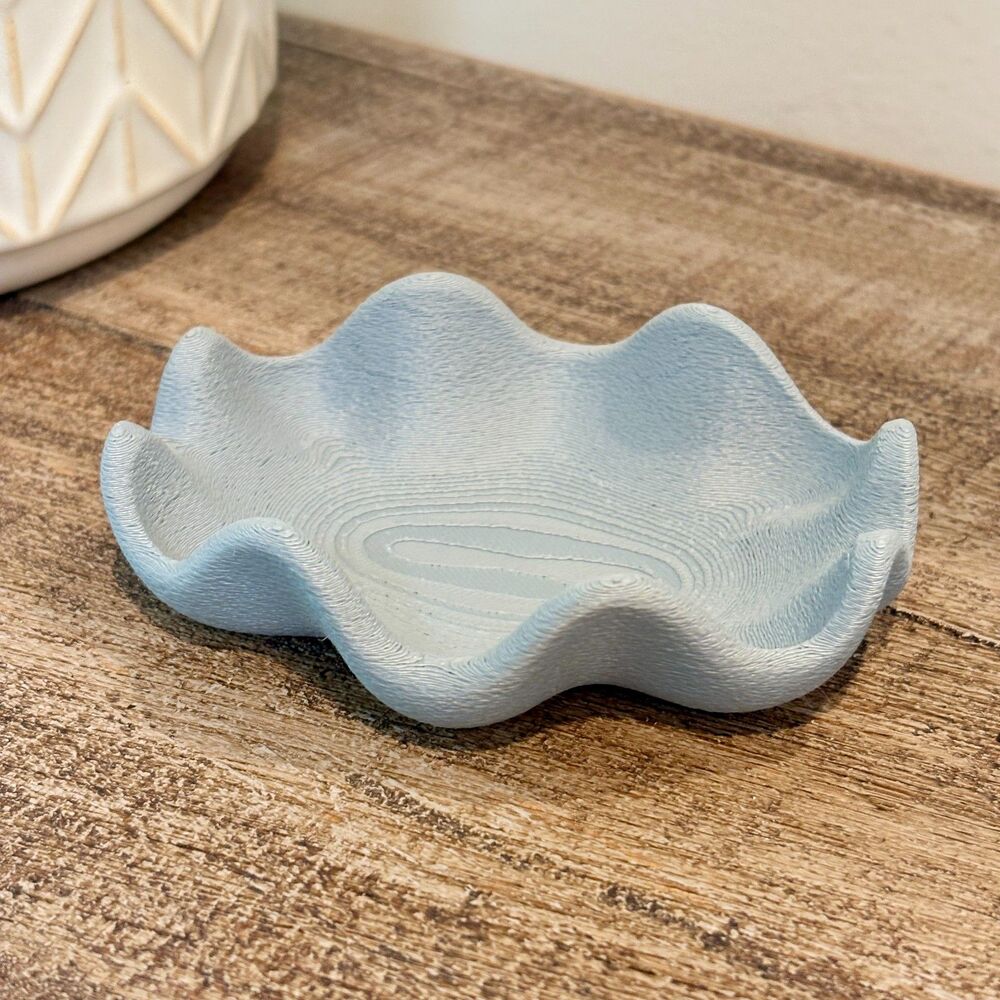 Wavy Jewelry Dish, Organic Catch All Tray, Decorative Vanity Tray, Home Decor